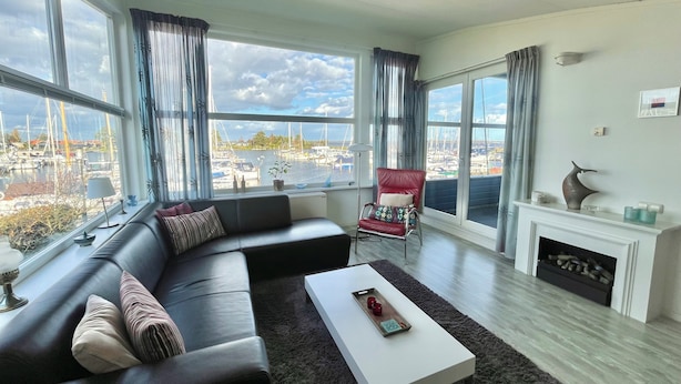 Bungalow, 3 Bedrooms, Patio, Garden View | Living area - 6 Pers Modern Harbor House With Fenced Garden With the Lake View (Anjum)