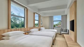 Premium Room, 3 Twin Beds, Non Smoking | Iron/ironing board, free WiFi, bed sheets