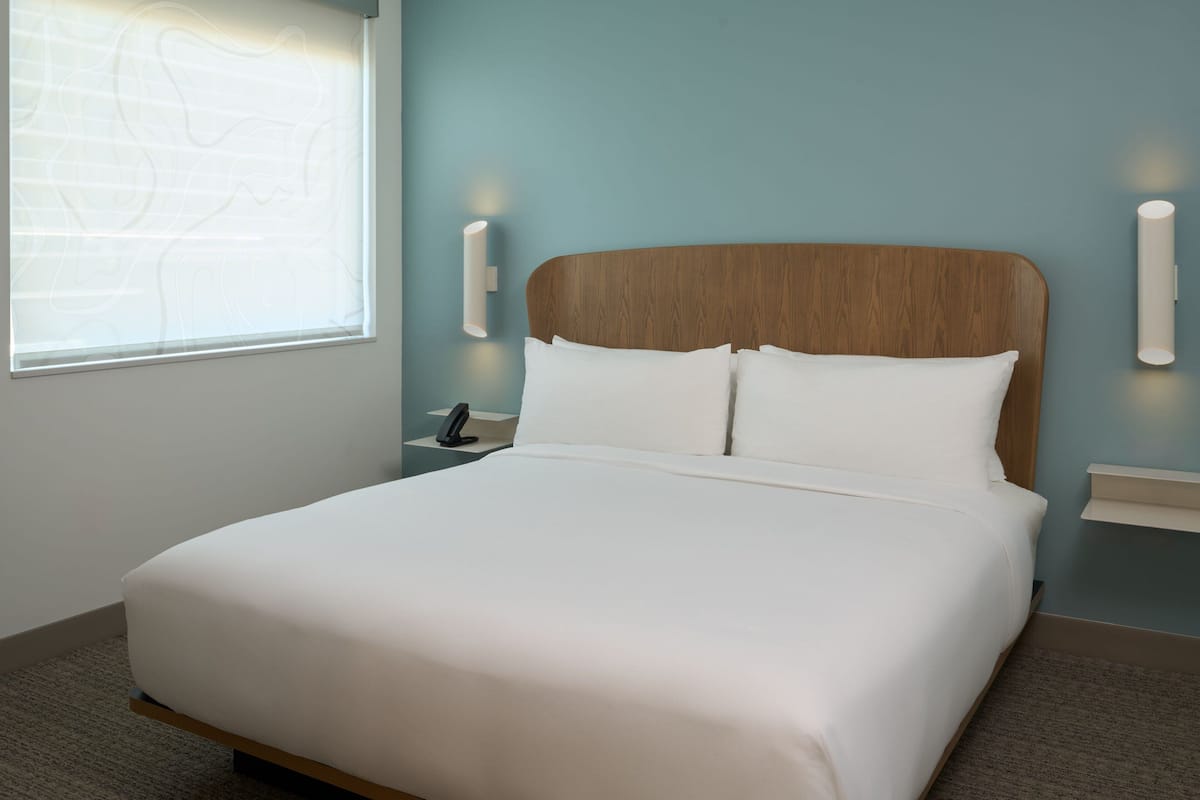 In-room safe, desk, laptop workspace, blackout curtains