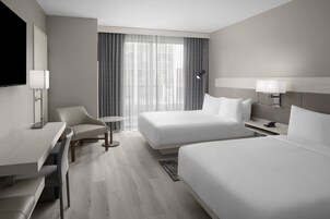 In-room safe, desk, laptop workspace, blackout drapes