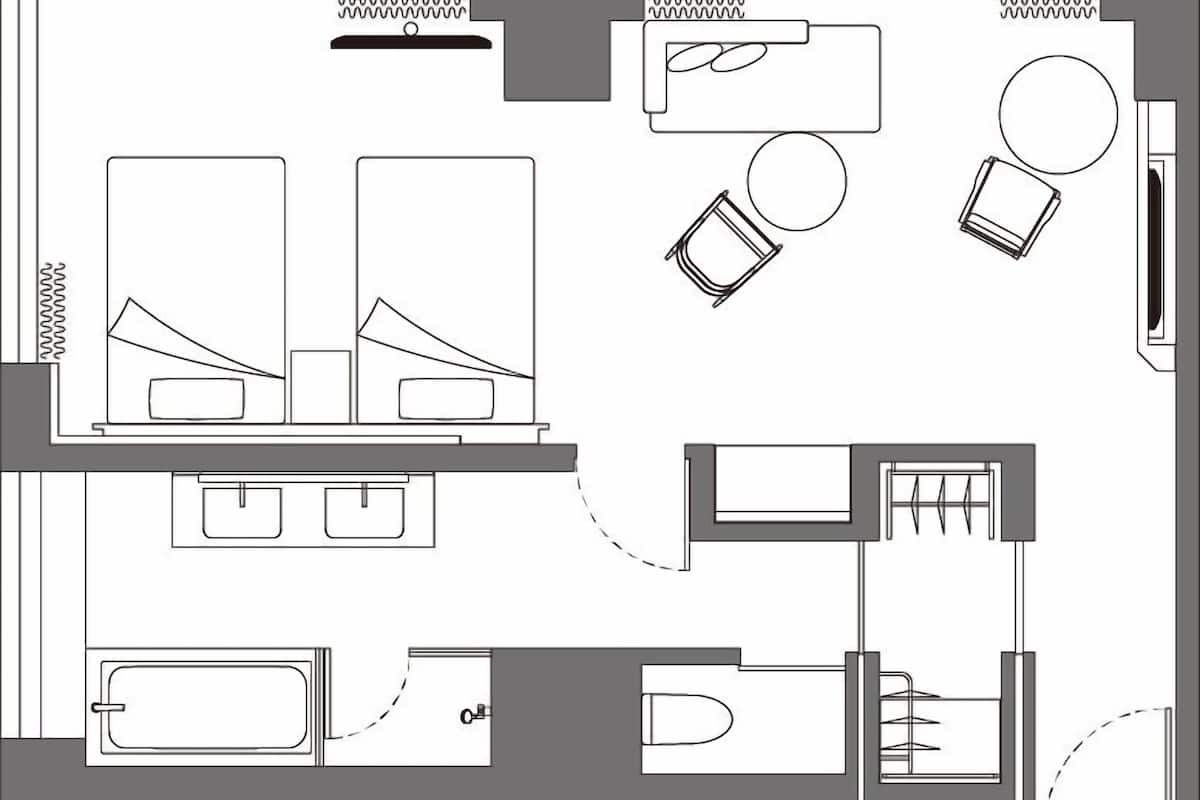 1 bedroom, minibar, in-room safe, blackout curtains