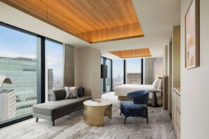 シーニック コーナー キング キングベッド 1 台 禁煙 コーナー | 1 室のベッドルーム、ミニバー、セーフティボックス (室内)、遮光カーテン