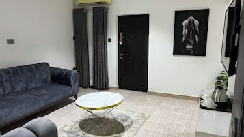 45-inch Smart TV with cable channels, Netflix, pay movies