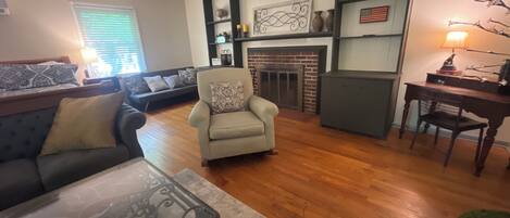 TV connectée, cheminée