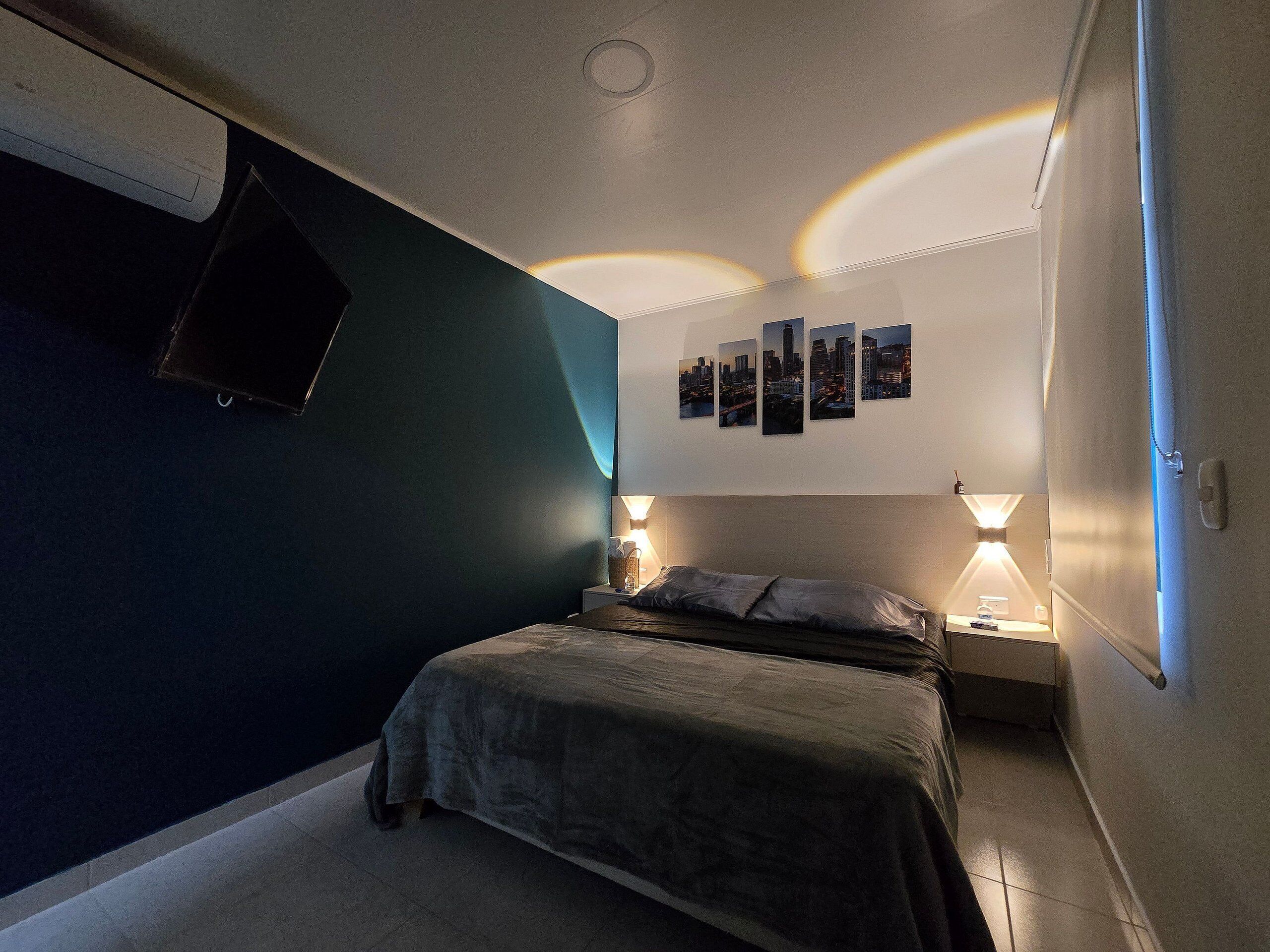 Leilighet | 1 soverom, blendingsgardiner, strykejern/-brett og wi-fi (inkludert)