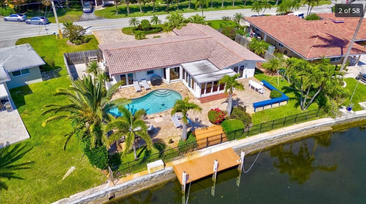 Turtle Cove Beach House on canal with heated pool