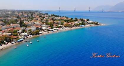 Villa Alexandra Rio Patra with wonderful garden, calmness and very close to sea.