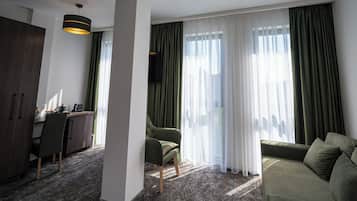 Familie tweepersoonskamer | Lakens van Egyptisch katoen, luxe beddengoed, een minibar