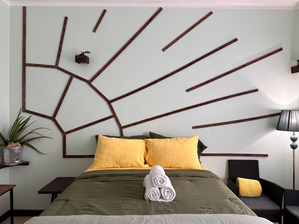 1 室のベッドルーム、アイロン / アイロン台、WiFi、ベッドシーツ