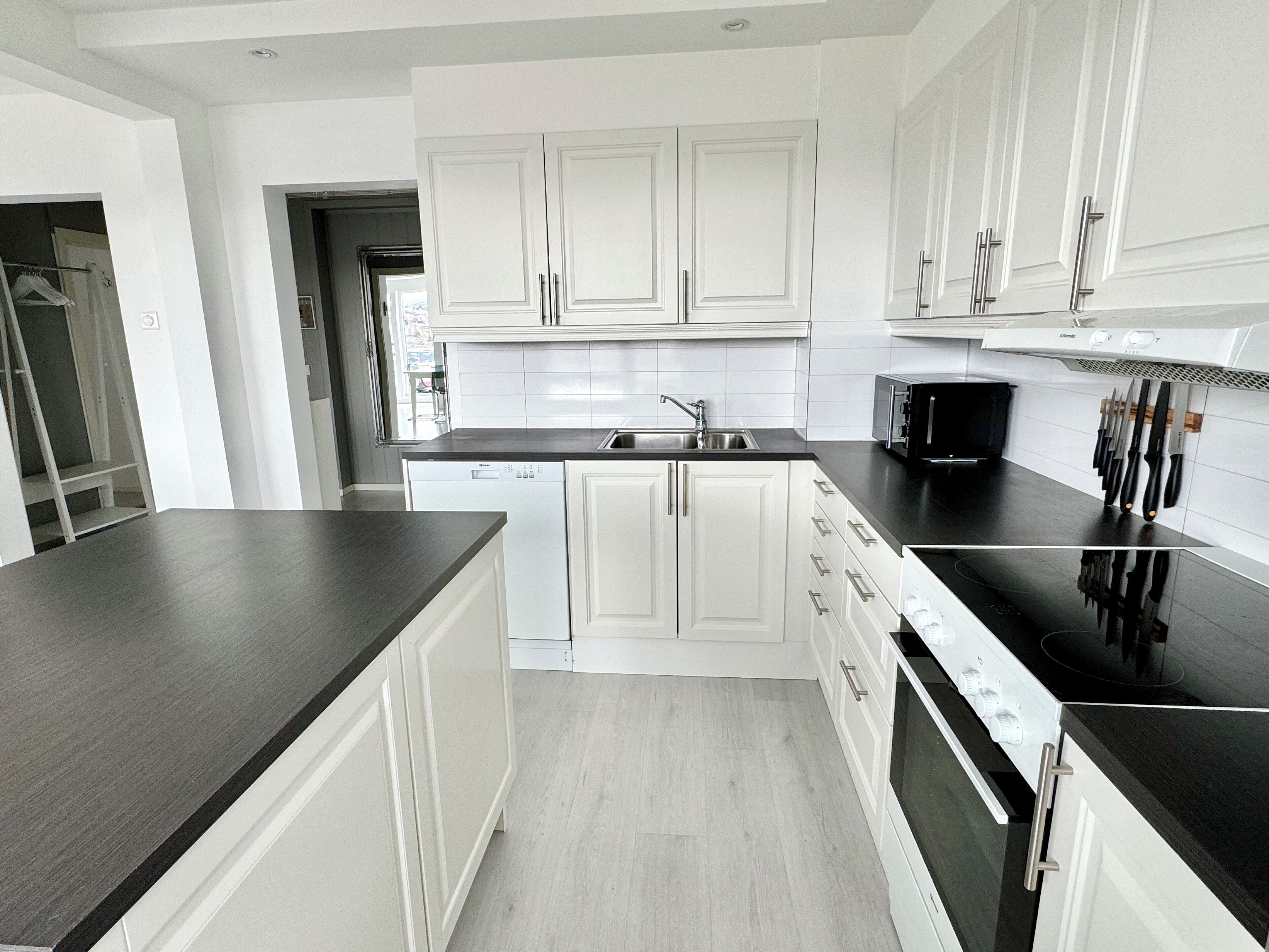 Mikrobølgeovn, kokeplater og oppvaskmaskin