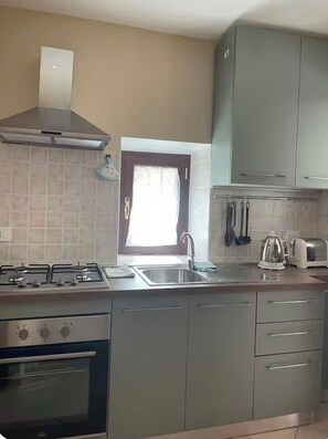Private kitchen - Beautiful and cosy one bedroom house (casalattico)