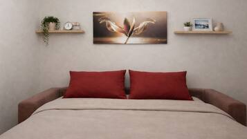 2 Schlafzimmer, BĂŒgeleisen/BĂŒgelbrett, Reisekinderbett, kostenloses WLAN