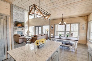 Télévision, cheminée, jeux vidéo