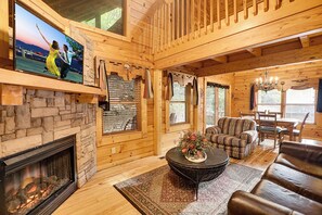 Televisión, chimenea, videojuegos y futbolito 