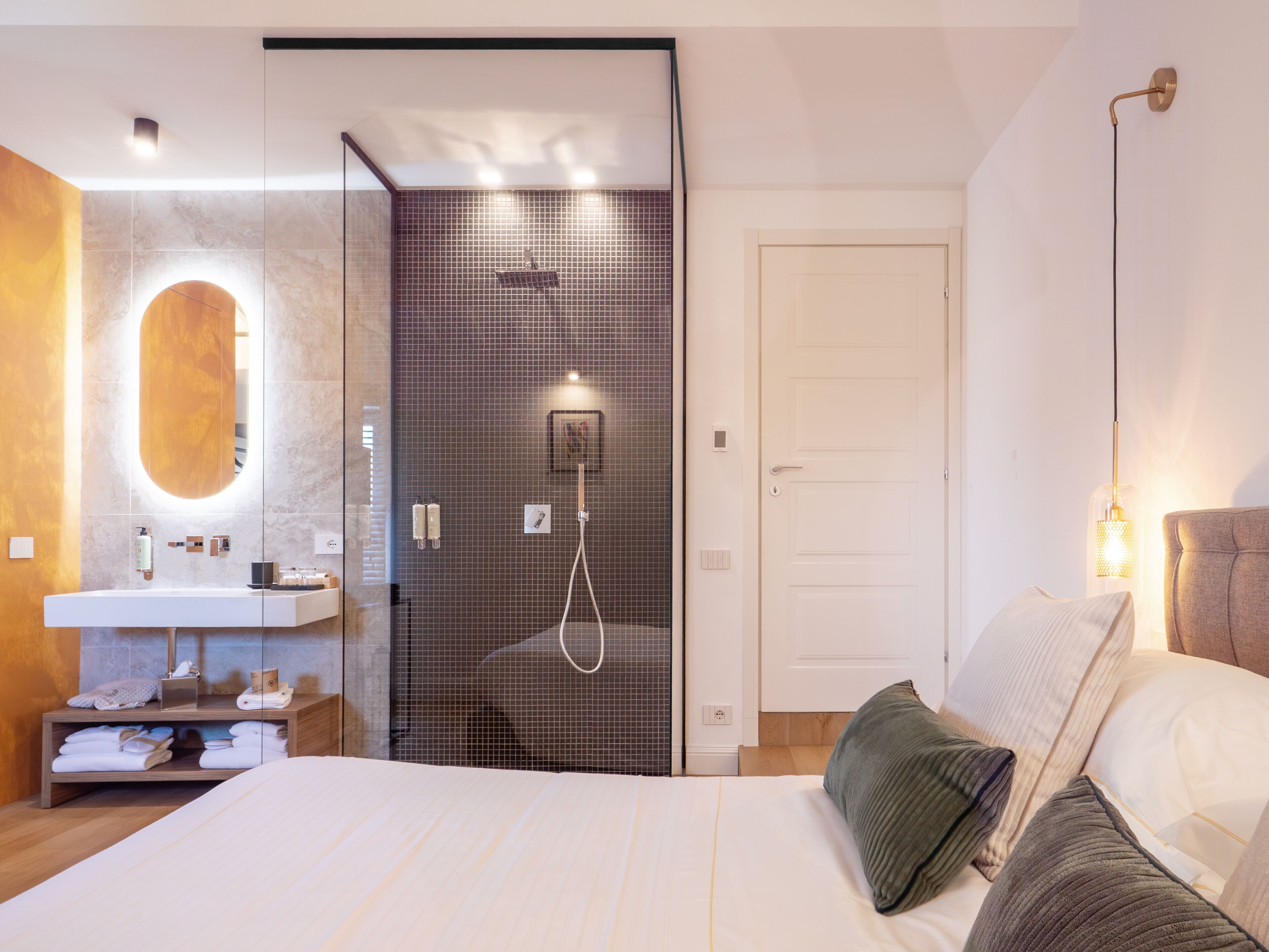 Suite, Pool View | Premium bedding, down duvets, pillow-top beds, free minibar items