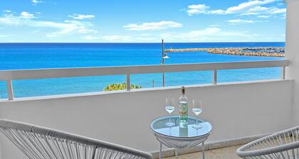 2BR Seafront Apt. in center with community pool