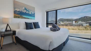 2 bedrooms, iron/ironing board, internet, bed sheets