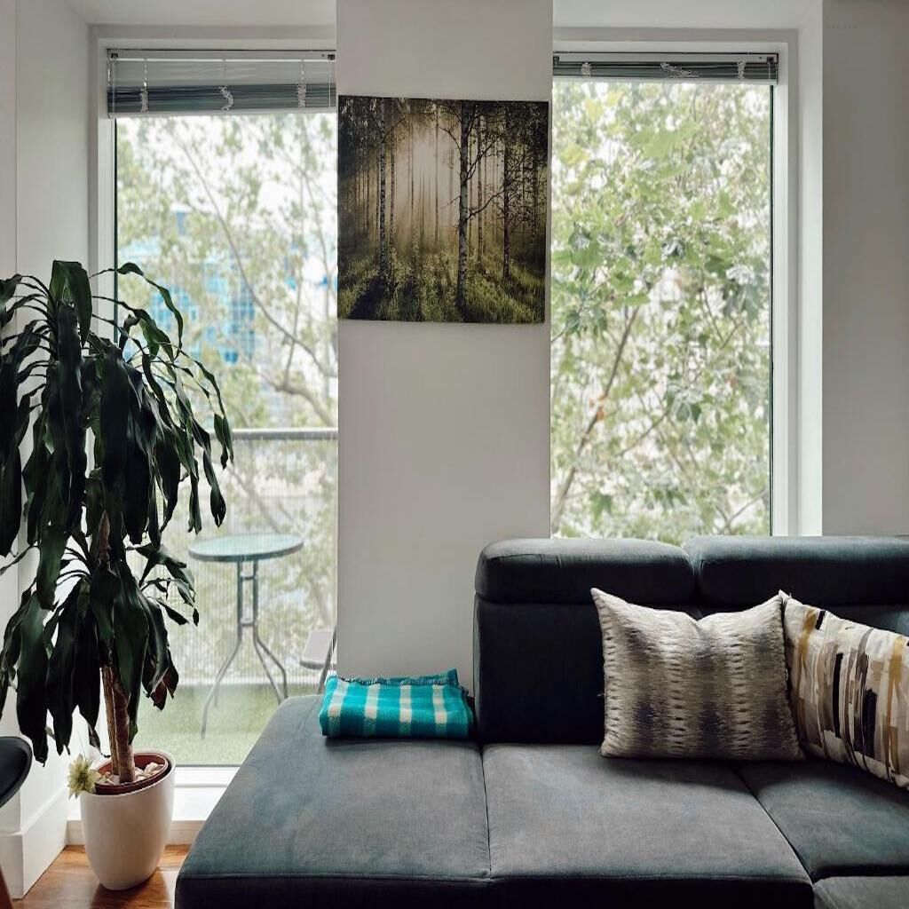 Apartament, 2 dormitoris, sobre l'aigua | Sala d'estar | Televisor intel·ligent de 50 polzades amb canals per satèl·lit 