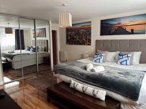 Apartamento familiar | 2 dormitorios, sábanas de algodón egipcio, ropa de cama de alta calidad