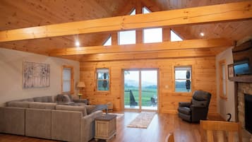 Smart TV, fireplace, video games, books