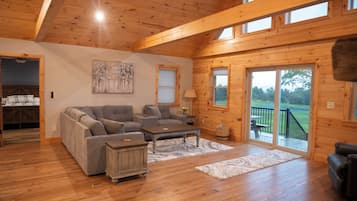 Smart TV, fireplace, video games, books