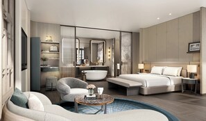 Suite, 1 habitación | Ropa de cama de alta calidad, edredones de plumas, minibar y caja fuerte