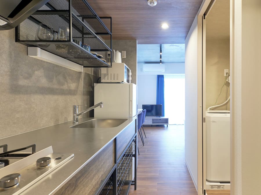 Leilighet – basic, ikke-røyk (A Type) | Eget kjøkken | Kjøleskap, mikrobølgeovn, kokeplater og vannkoker