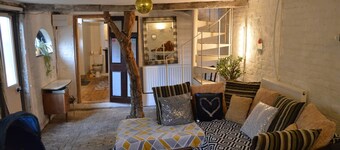 Fantastic bohemian barn in heart of the countryside .