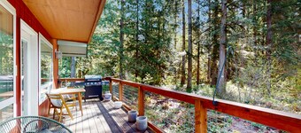 Dog-friendly cabin with decks, bunk room, washer/dryer, grill, & central AC