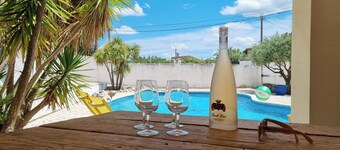 Cozy villa with a private pool and a terrace