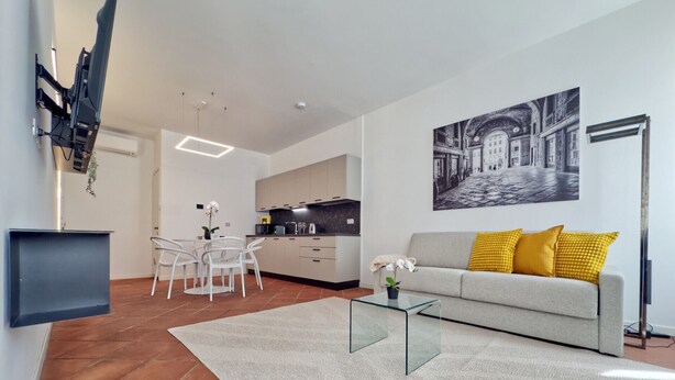 Living area - Bridge of Angels Modern and Central Apartment! (Vicenza)