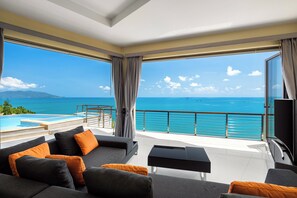 Flat-screen TV - Villa Azure with Infinity Pool (Koh Samui)