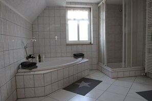 Shower, hair dryer - behagliche Ferienwohnung in Elbingerode (Elbingerode)