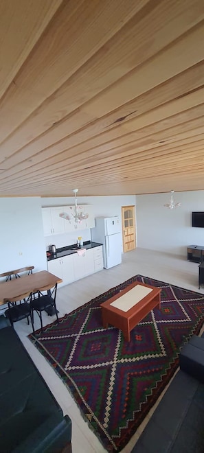 2+1 Family Room | Aire de séjour | Téléviseur de 45 po avec télévision par satellite, imprimante