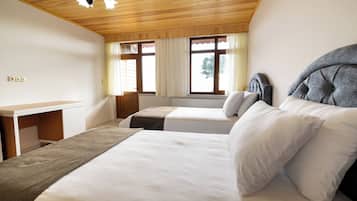 Roupas de cama premium, cortinas blackout, quartos à prova de som