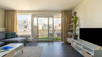 Smart-tv en een kantoor