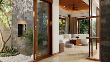 Family Villa, 3 Bedrooms, Private Pool, Garden View | Living area