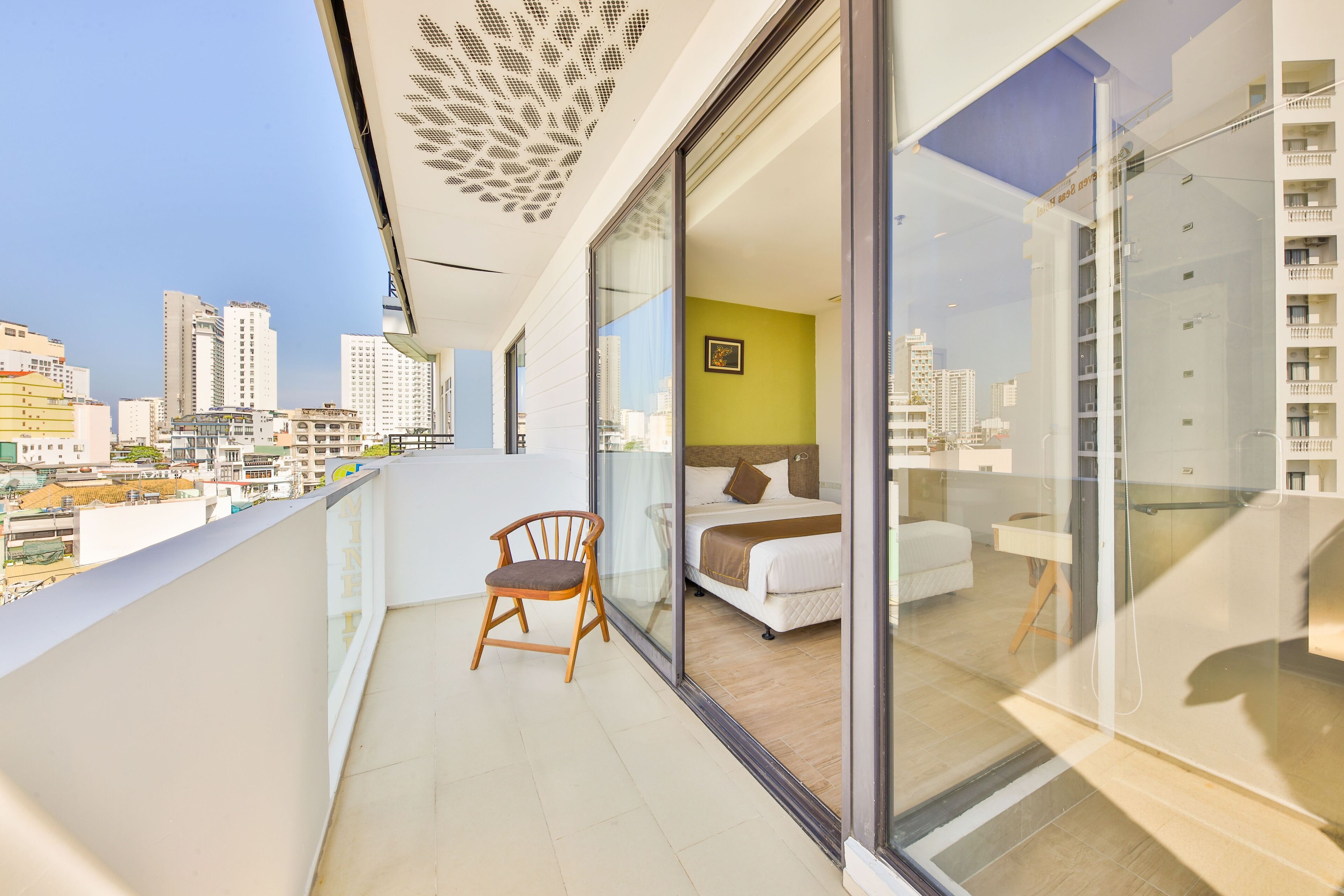 Senior Double Room, 1 King Bed, City View | Balcony