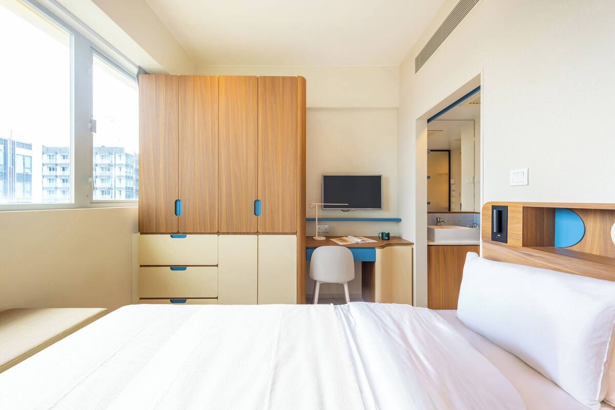 Habitación doble, 1 cama doble, no fumadores, baño privado | Escritorio, wifi gratis, ropa de cama