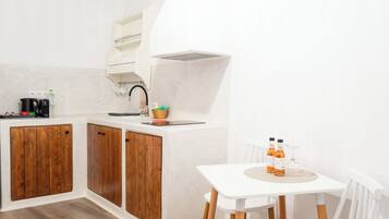 Căn hộ, 1 phòng ngủ, không hút thuốc, bếp | Bếp riêng | Tủ lạnh nhỏ, ấm điện, dụng cụ nấu nướng/bát dĩa/dao nĩa