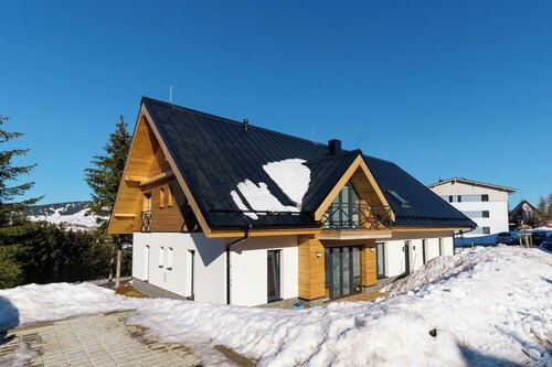 Apartment Temari 4 just 50 m from slopes of Klinovec Ski Resort in Ore Mountain