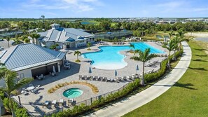 Una piscina riscaldata