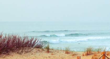 "Spacious Beachside Apartment with Parking Near Shops and Surf"