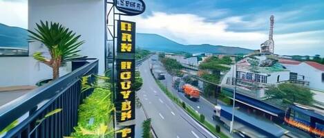 Majoituspaikan julkisivu