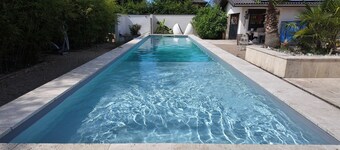 Renovated farmhouse with garden and swimming pool