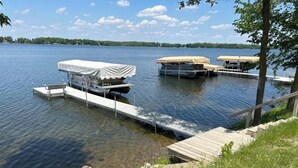 Unclassified image, 3 of 27, button - Beautiful deck overlooking Maple Lake with private, shared dock. (Maple Lake)