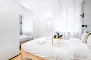 1 soverom, strykejern/-brett, wi-fi og sengetøy