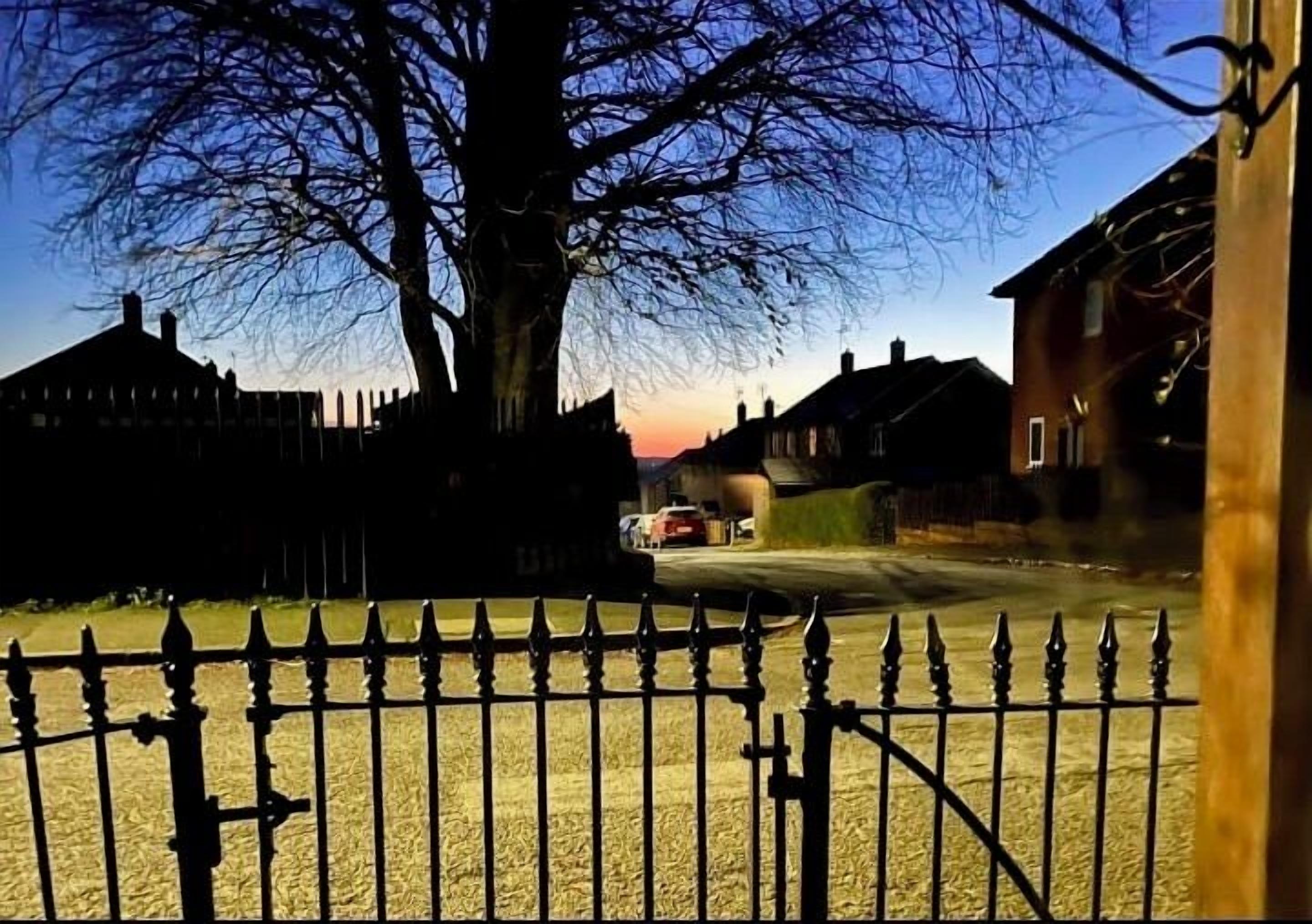 Front of property – evening/night