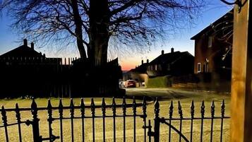 Front of property – evening/night