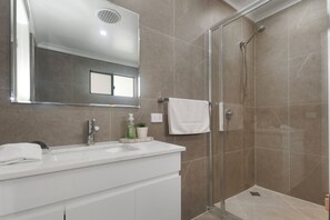 Hair dryer, towels